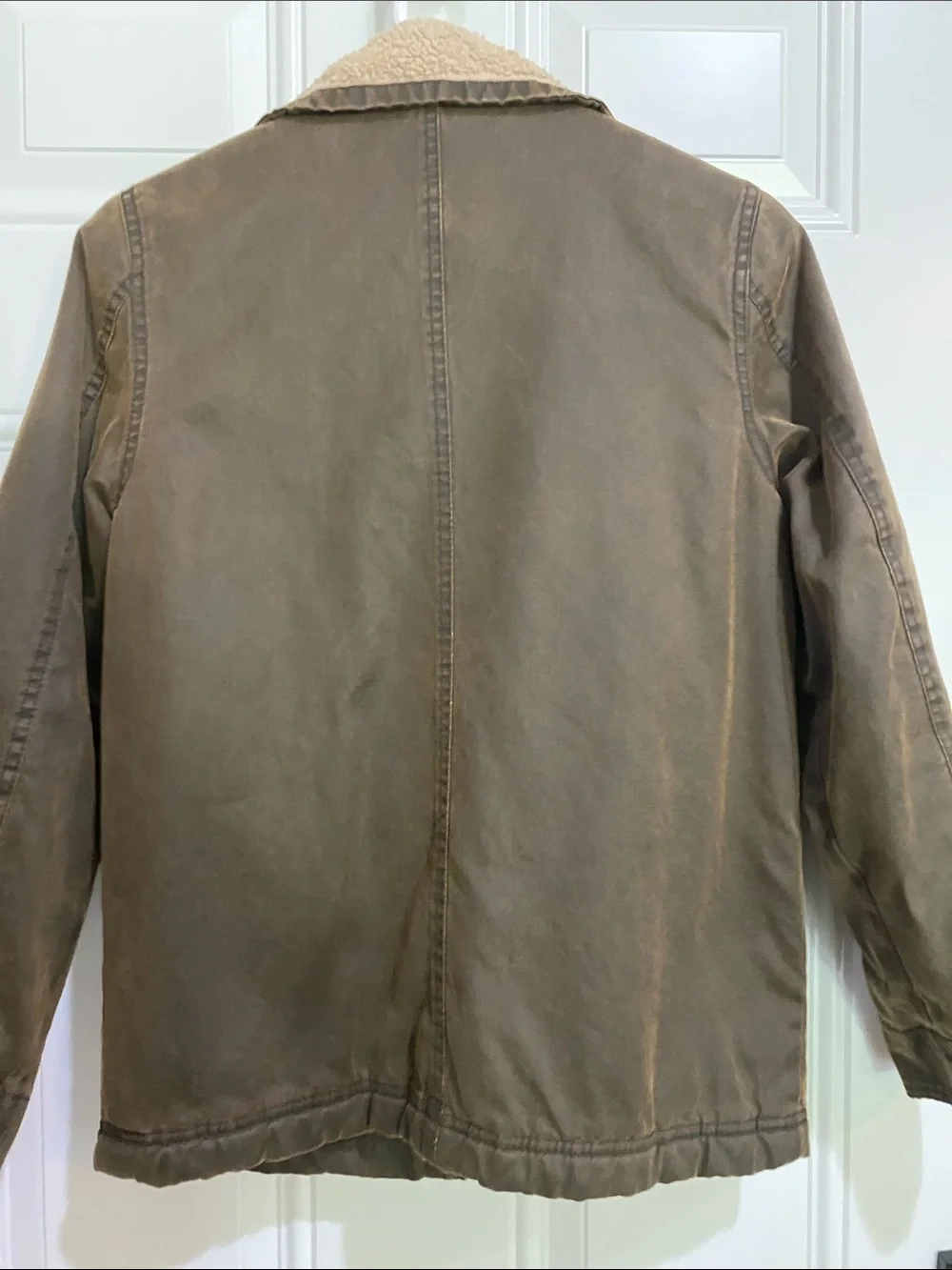 First Wave Brown Sherpa Collar Utility Jacket